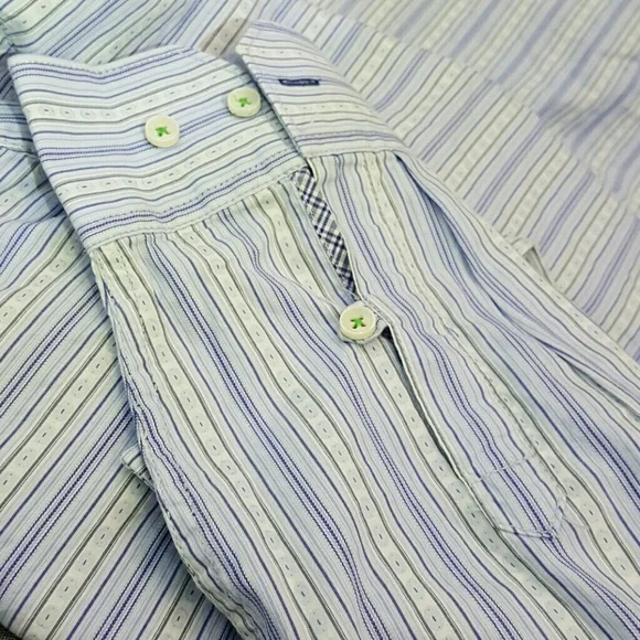 Tommy Bahama jeans Island Crafted men shirt button down striped size XL - Picture 6 of 6